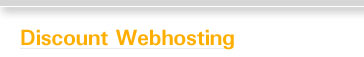 Discount Webhosting